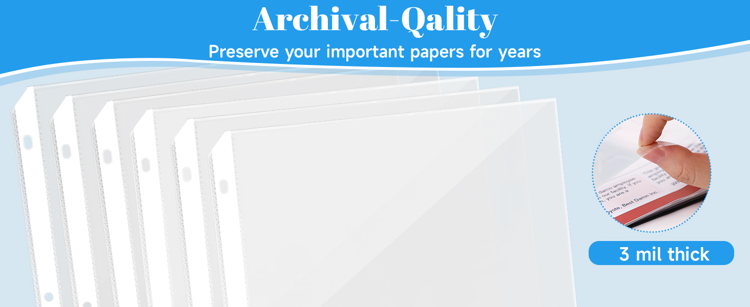 clear sheet protectors