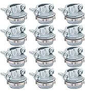 Fuzbaxy 12pcs 1/2Inch Clamp Type Cable Connectors for Metallic Conduit Protect Cables Silver-Zinc