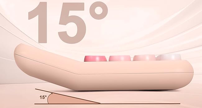 15° ergonomic design