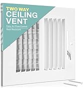 Home Intuition Ceiling Register - Air Vent Covers for Home Ceiling or Wall - 10X4 Inch (Duct Open...