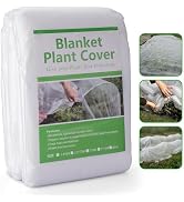 ChimimeDecor Plant Covers Freeze Protection 10ft x 50ft, Reusable Frost Cloth, Floating Row Cover...