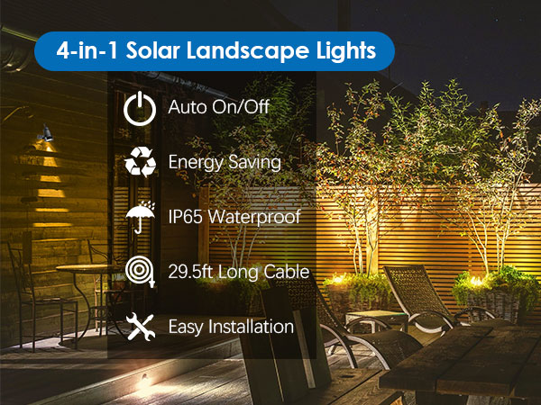 solar spot lights outdoor waterproof