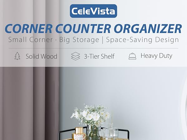 corner bathroom counter organizer