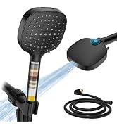 Fitespot Filtered Shower Head with Handheld, High Pressure 7 Spray Mode Shower Head with Filters ...