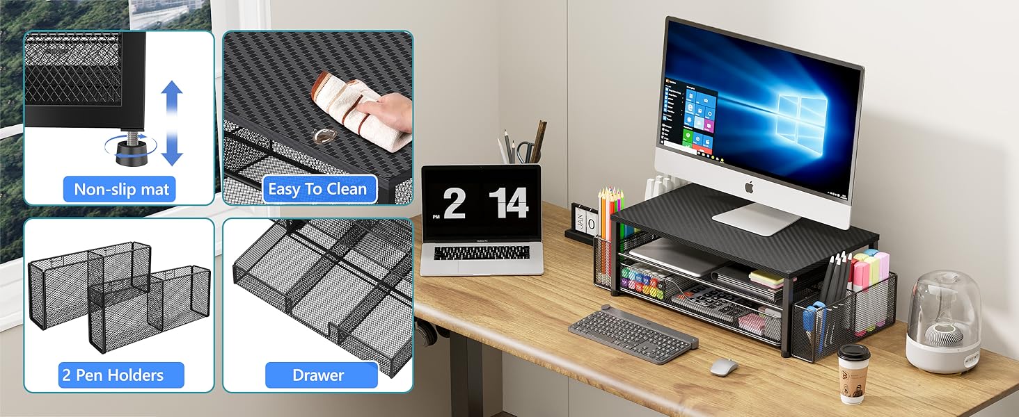 monitor stand for desk organizers and accessories computer stand riser office organization desktop