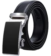 Andiker Ratchet Belts, Adjustable Leather Belt Perfect Fit for Casual Jeans, Pants