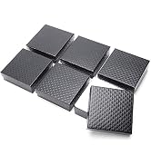 MESHA 52 PC Cardboard Jewelry Boxes, 3.5x3.5x1 Cotton Filled Jewelry Gift Box with Lid, Jewelry B...