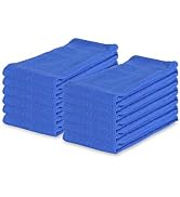 Arkwright LLC Huck Cleaning Towels (16x26, 12 Pack) Absorbent Towels, Perfect for Windows, Glass ...
