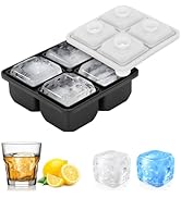 Dice Mold,D6 Large Square Ice Cube Mold for Whiskey,Cocktails,Wine,Juice and Bourbon,Cute Sports ...