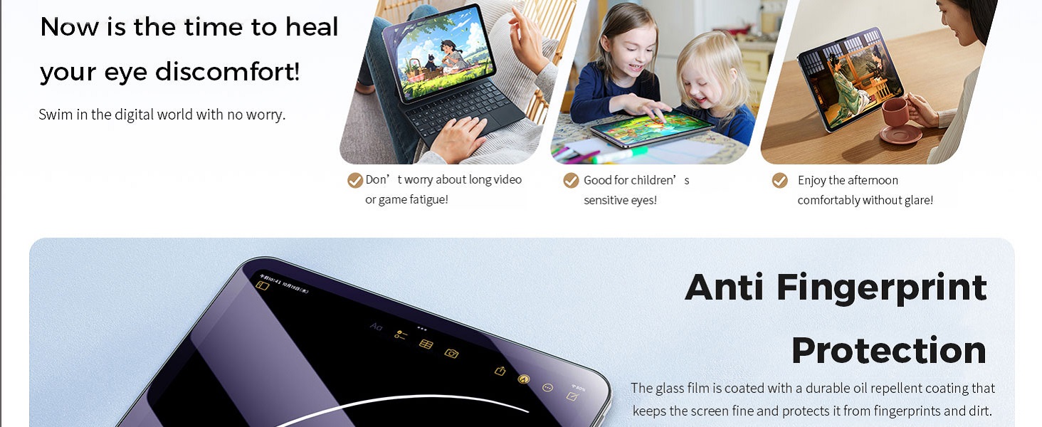 ipad air 11inch m2 screen protector anti fingerprint