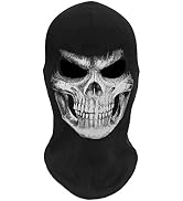 WTACTFUL Ghost Face Mask, Scary Skeleton Skull Mask - Excellent Quality, Comfortable & Perfect fo...