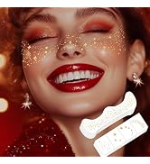Glitter Freckles, 32 Pcs Sparkle Glitter Freckles Face Tattoo for Women Girls Gold Temporary Face...