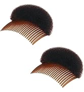 2 Pcs Women's Hair Styling Accessories - Soft Foam Hair Inserts, Bump Up Pads, Clip Bun Maker and...
