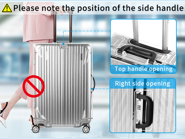 Clear PVC Suitcase Cover