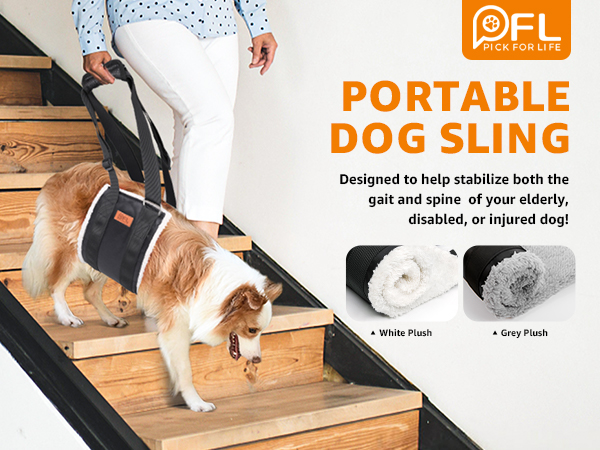 PICK FOR LIFE Dog Lift Harness dog sling for large dogs hind leg support