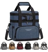 Vankor Lunch Box for Men Women, Large Double Layer Insulated Lunch Bag Tote Expandable Leakproof ...
