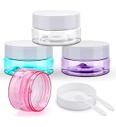 Cosywell Travel Cream Jars for Toiletries TSA Approved 0.7oz 4 Pack Refillable Cosmetic Container...