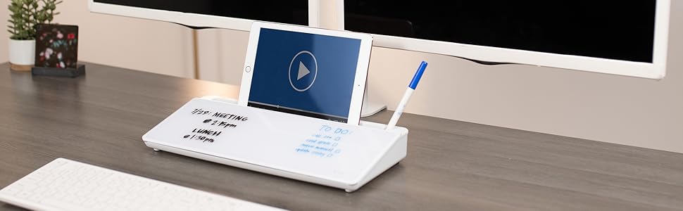Small Desktop Whiteboard with Storage