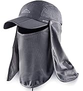 ELLEWIN Fishing Hat Sun Cap UPF 50+ Outdoor Hiking Hat with Removable Mesh Face Neck Flap Cover W...