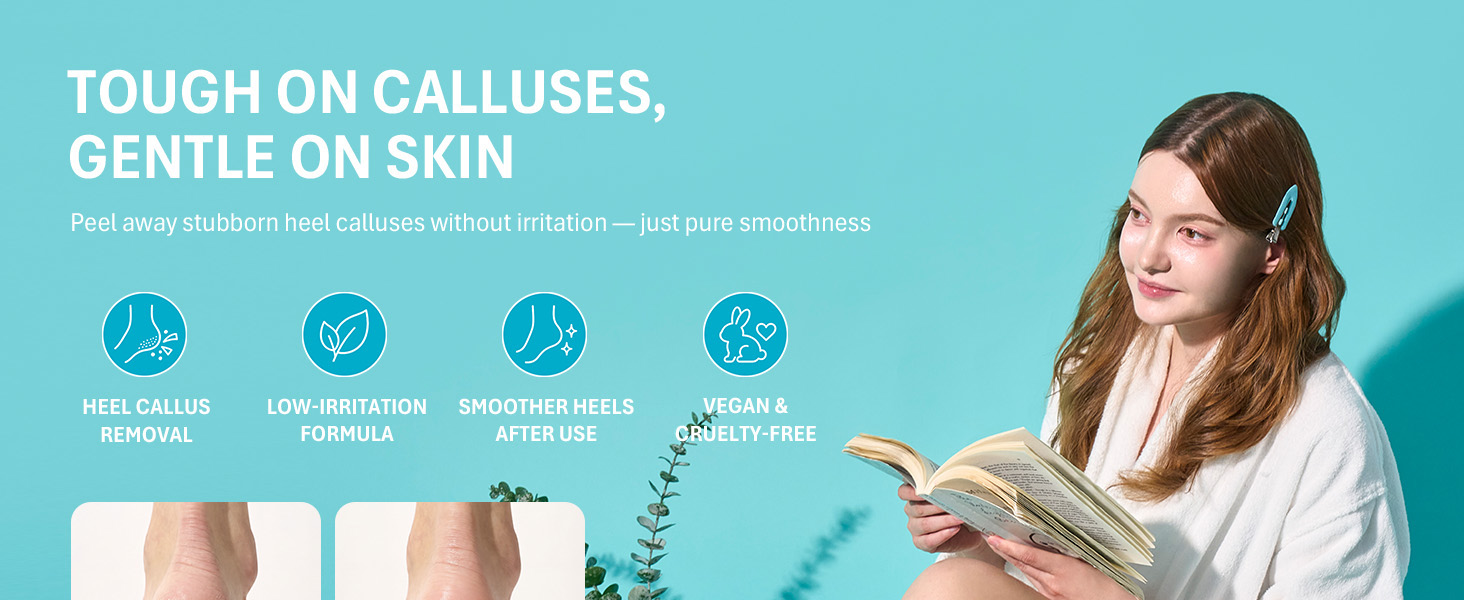 PUREDERM Exfoliating Heel Mask for dry, cracked heels