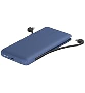 Belkin Power Bank, BoostCharge Plus 10k mAh Portable Charger w/Integrated Lightning Cable & USB-C...