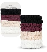 Breathable Hair Ties No Damage - Perforated Stretchable Hair Bands for Thick Hair, Sports Elastic...