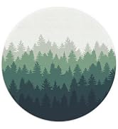 TuY-MouseP-016 Forest Nature Mouse Pad, Watercolor Evergreen Landscape Woodland Landscape Mouse P...