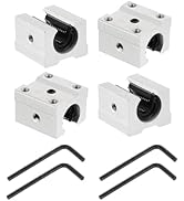 uxcell 4pcs SBR12UU Linear Bearing Block 12mm Open Slide Bearing Long Block for SBR12 Linear Moti...