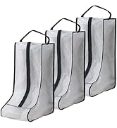 Mezeic Travel Shoe Bag, 3 Pack Boot Storage Bag Dustproof Knee High Boots Protector Bag with Hand...