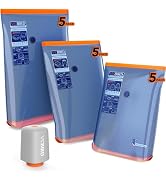 Vacbird Vacuum Storage Bags with Rechargeable Cordless Pump,15 Pack 3 Size Compression Packing Cu...