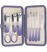 Manicure Set, 10 pcs High-Carbon Steel Nail Clippers Set, Portable Mini Manicure and Pedicure Kit...