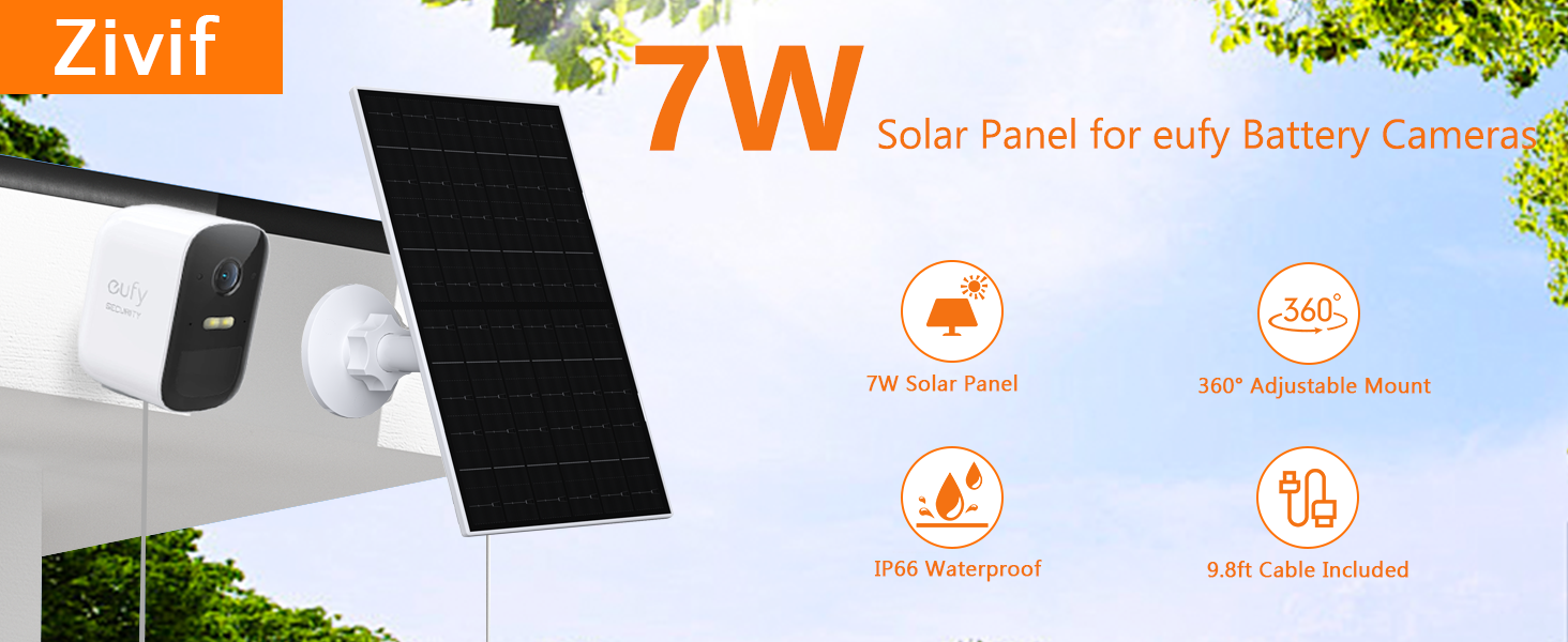 solar panel for camera
