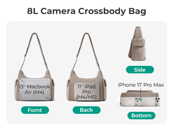 BAGSMART camera sling bag