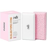 ZMOI Glass Pumice Stone Callus Remover for Feet, Elbows, Hands, and Knees, Spain Made - 2 in 1 Pe...