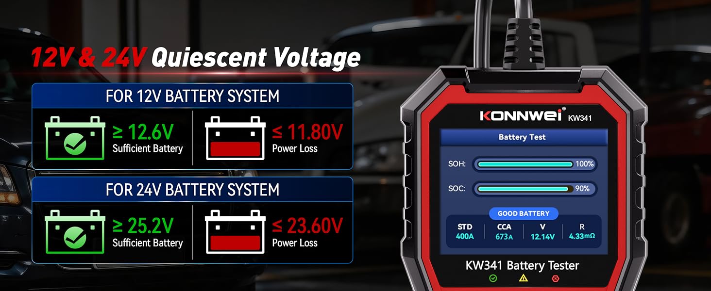 KW341 Battery Tester
