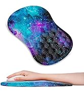 DINKY Ergonomic Mouse Pads Wrist Support, Entire Memory Foam with Anti-Slip PU Base, Pain Relief ...