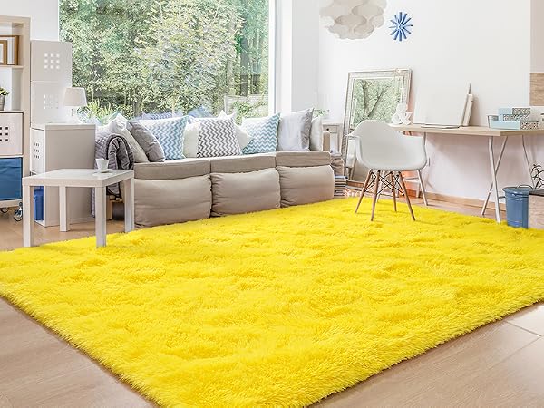 yellow rug