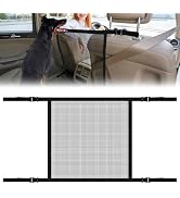 PLALEI Dog Car Barrier Net,Adjustable Mesh Fence with Ropes & Hooks One-Piece Design Universal fo...