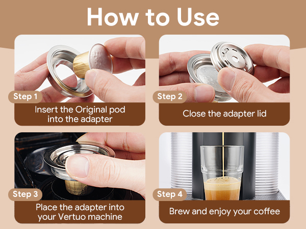 Reusable N espressoVertuo Pod Adapter