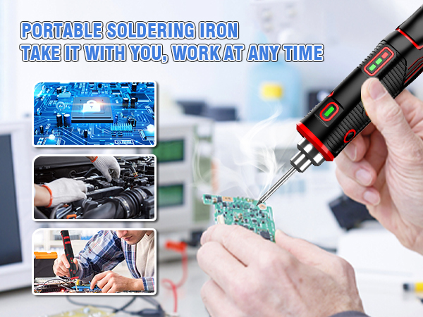 Wireless soldering iron
