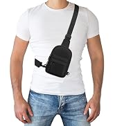 Peicees Small Crossbody Bag Purse for Men Womens Sling Bag Chest Backpack Phone Holder, Waterproo...