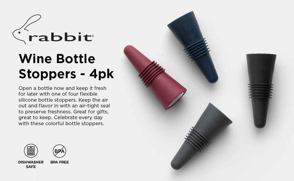 Rabbit Wine Bottle Stopers