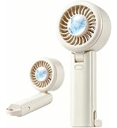 AChoice4U Portable Handheld Fan with Semiconductor Ice Cooling,5 Wind Speed Personal Fan,Mini Han...