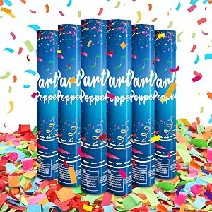 multicolor confetti cannon