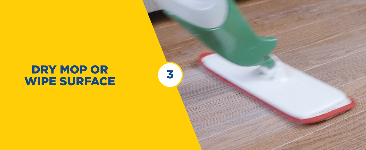 Dry Mop or Wipe Surface