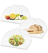 (3Pack) Pop-up Picnic Food Tent Covers, 17x17Inch Foldable Mesh Screen Food Covers for Outdoors, ...