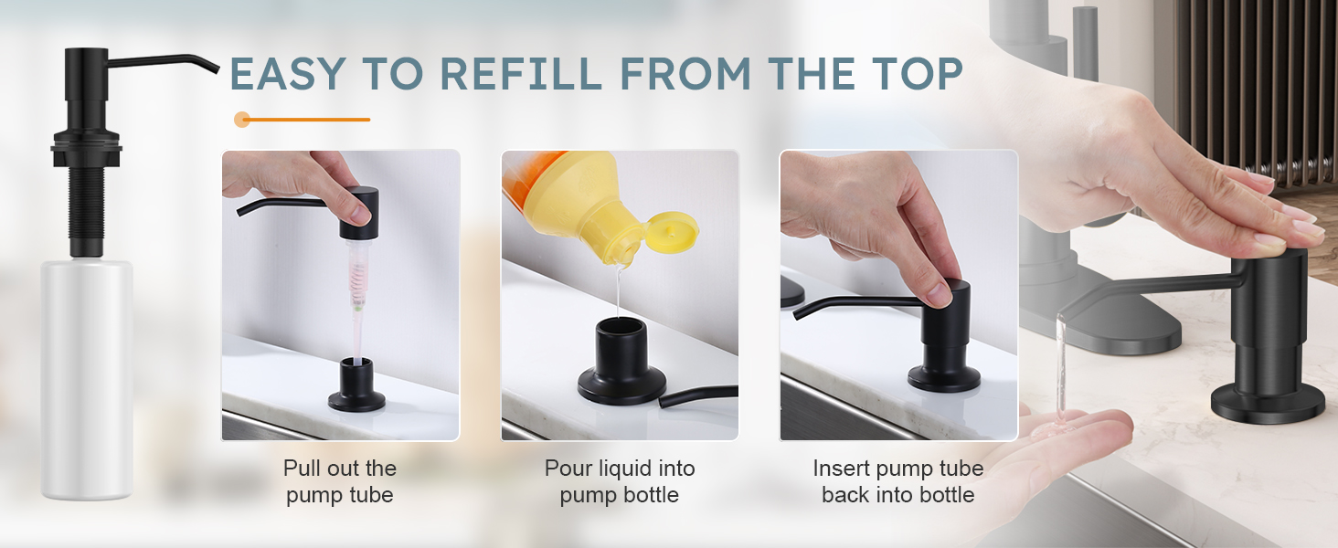 Kitchen Faucet with Soap Dispenser