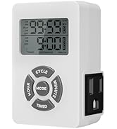 BN-LINK Digital Outlet Timer with Interval Repeat Cycle Indoor,24 Hour Programmable Outlet Timers...