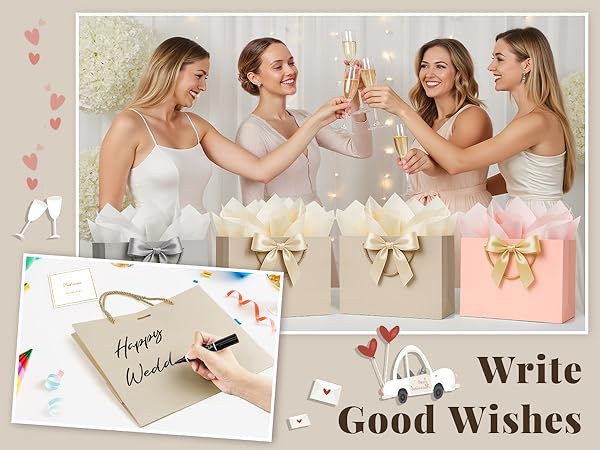 Paper Gift Bag for Personalizing Gift Wrap
