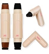 2PCS Winged Eyeliner Stamp Pen, Dual Head Rotating Eyeliner Stamp Tool with L/R Markings,24H Wate...
